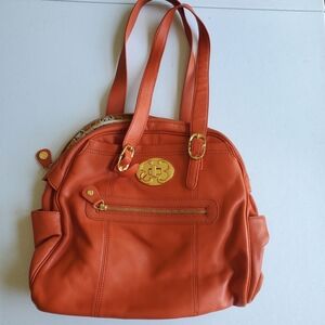 Emma Fox Orange Leather Bags